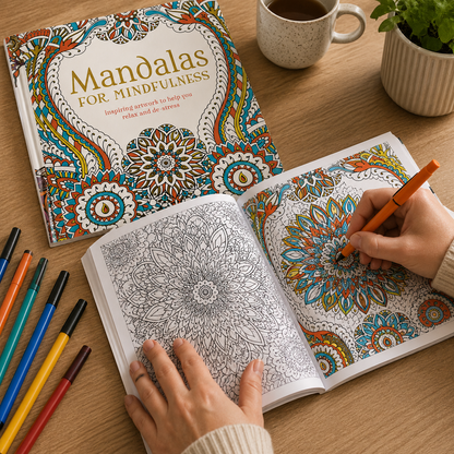 Livre Coloriage - -Mandalas